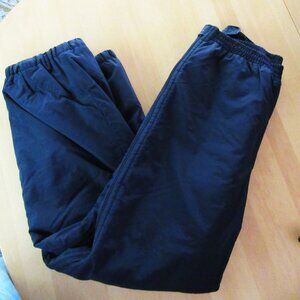 Vintage CB Sports mens black ski winter pants - Large - side zips - nylon